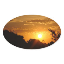 BEAUTIFUL ORANGE SUNSET STICKERS