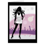 Beautiful Performer on Stage cards