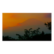 Beautiful Picture of Mt. Fuji in Japan Business Card Template