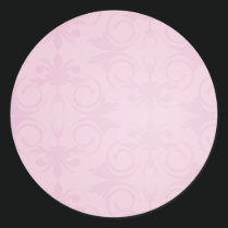 Beautiful Pink floral wedding gift stickers