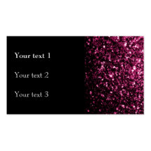 Beautiful Pink sparkles business card