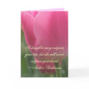 Beautiful Pink Tulip Daughter Birthday Card