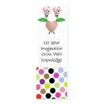 Beautiful Polka Dot Roses Bookmark Business Card Templates