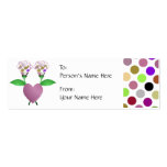 Beautiful Polka Dot Roses Gift Tag Business Cards