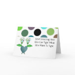 Beautiful Polka Dot Roses Greeting Card