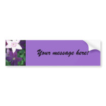 Beautiful Purple Flowers bumper stickers