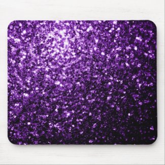 Beautiful Purple glitter sparkles Mouse Pad