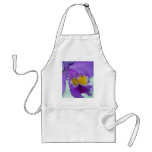 Beautiful purple orchid flower aprons