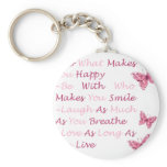 Beautiful Quotes Key Chain