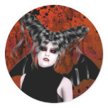 Beautiful Rage Gothic Vampire Art Stickers