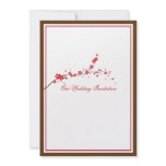 Beautiful Red Blossom Wedding Invitation