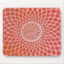 Beautiful red colour design on mouse pad