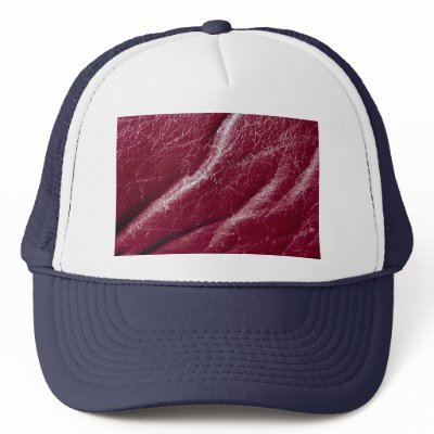 Beautiful Red Leather Hat by inspirelove