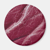 Beautiful Red Leather Magnets