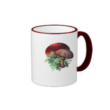 Beautiful Red Mushrooms Coffee Mugs