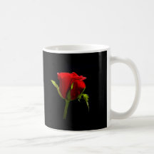 Beautiful Red Rose Coffee Cup Mug
