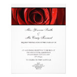 Beautiful Red Rose Wedding Evening Reception-White Announcement
