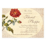 Beautiful Red Vintage Rose Old Fashioned Business Cards