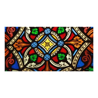 Beautiful Religious Stained Glass Photo Card by Ljrigg