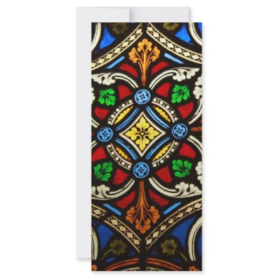 Beautiful Religious Stained Glass Full Color Rack Card by Ljrigg