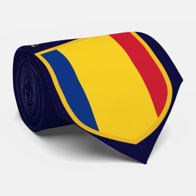 Beautiful Romania Flag Custom Tie by GrooveMaster