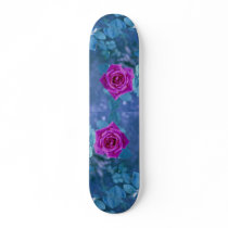 Beautiful rose flower skateboard