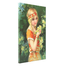 Beautiful Rose Girl Canvas Print