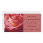 Beautiful rose wedding save the date cards custom photo card