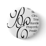 Beautiful Sayings and Quotes Pinback Buttons
