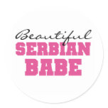 Beautiful Serbian Babe Stickers