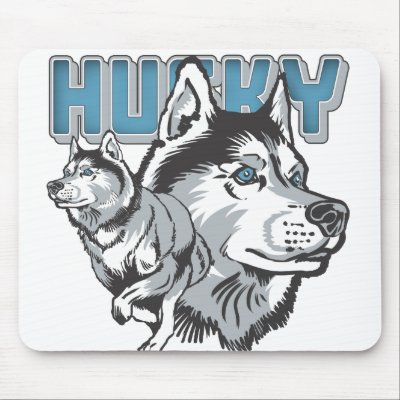 Beautiful Siberian Husky Mouse Pad by Dogshoppe