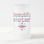 Beautiful Sister in Britain Flag Colours Mug