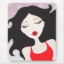 Beautiful sleeping vampire girl mousepad