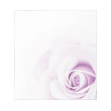 Beautiful soft pale purple rose flower floral memo note pad