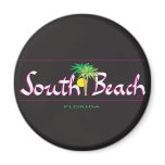 Beautiful South Beach -T-shirt, FL Refrigerator Magnet