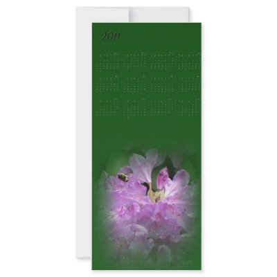 Beautiful spring bee 2011 bookmark rack cards by RenderlyYours