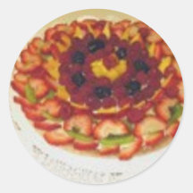 beautiful strawberry tart stickers