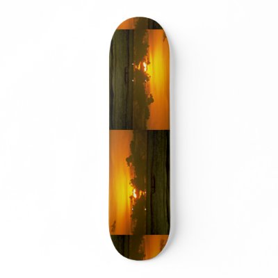 Beautiful Sunset: Bali, Indonesia Skate Board by inspirelove