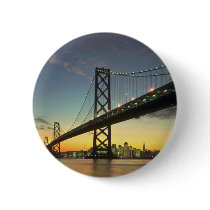 Beautiful Sunset: Bay Bridge, San Francisco, Calif Pins