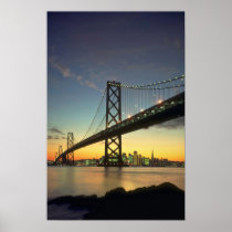 Beautiful Sunset: Bay Bridge, San Francisco, Calif Print