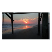Beautiful "Sunset Beneath the Pier" Business Card