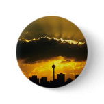 Beautiful Sunset: Calgary sunset, Alberta, Canada Buttons