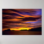 Beautiful Sunset: Calpe Rock from Casa Sundial, Co Posters