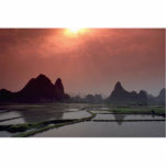 Beautiful Sunset: Guilin, China Cut Outs