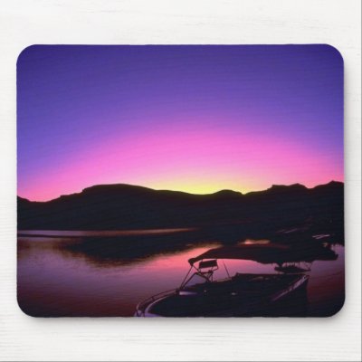 Beautiful Sunset: Lake Mead, Nevada Mouse Pad by inspirelove