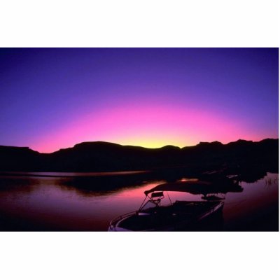 Beautiful Sunset: Lake Mead, Nevada Acrylic Cut Out by inspirelove