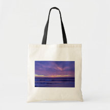 Beautiful Sunset: Mission Beach, San Diego, Califo Canvas Bags