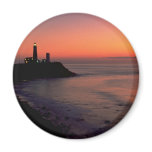 Beautiful Sunset: Montauk Point Light House, Long Refrigerator Magnets