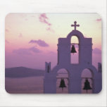 Beautiful Sunset: Santorini Fira at sunset, Greece Mousepads