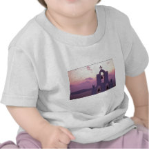 Beautiful Sunset: Santorini Fira at sunset, Greece T-shirt